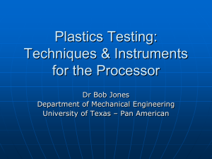 Plastics Testing: Techniques & Instruments for the Processor
