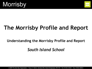 Introduction to the Morrisby Profile