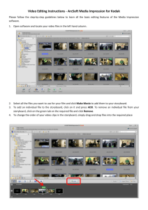 Video Editing Instructions - ArcSoft Media Impression for Kodak