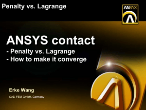 Penalty vs. Lagrange