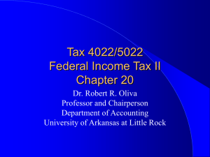 corporate liquidations - University of Arkansas at Little Rock