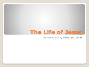 The Life of Jesus