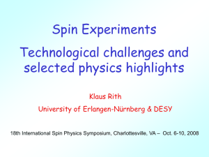Spin Experiments