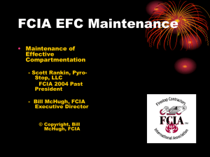 FCIA EFC Maintenance