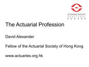 institute of actuaries - Actuarial Society of Hong Kong