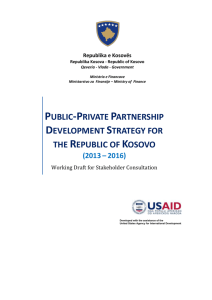 annex i to ppp development strategy for the republic of kosovo (2013