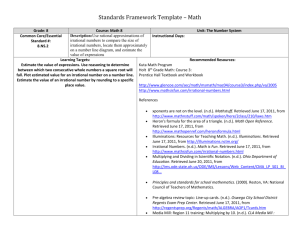 Standards Framework Template