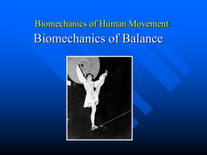 Biomechanics of Balance