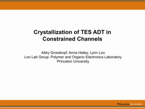 TES ADT Growth Rate Into Channels and Corners