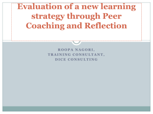 Evaluation of a new learning strategy through Peer
