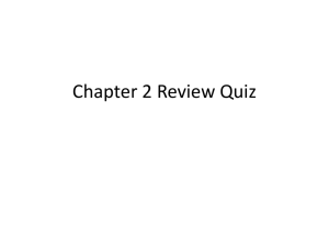 Chapter 2 Review Quiz - West Michigan Chapter APA