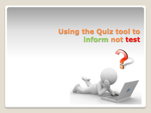 Quiz Tool