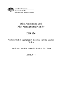 DIR 126 - Risk Assessment and Risk Management Plan