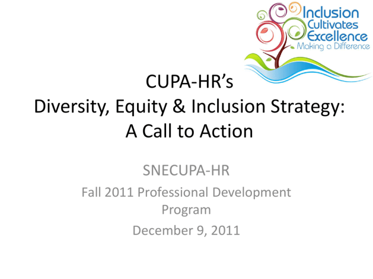 CUPAHR Call to Action Presentation (Linda Lulli)