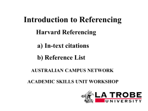 Harvard Referencing - research