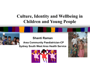 Culture, Identity and Wellbeing in Children and Young People