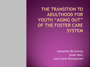Foster Care Presentation - Jessie's Senior Portfolio