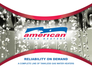 On Demand Presentation - News from American Water Heaters