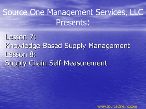 Part Two: Supply Management Handbook