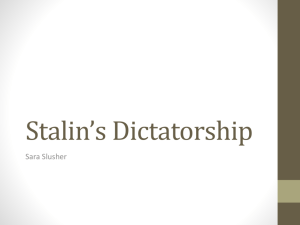 Stalin's Dictatorship history