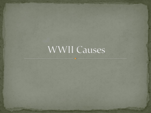 WWII Causes Europe