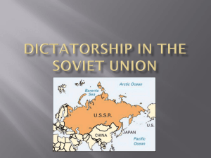 Dictatorship in the Soviet Union