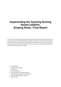 Implementing the Teaching Nursing Homes Initiative