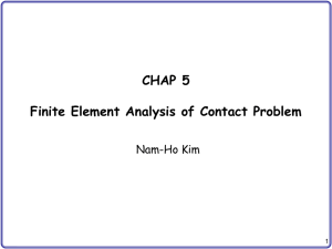 Chapter 5: Finite Element Analysis of Contact Problems