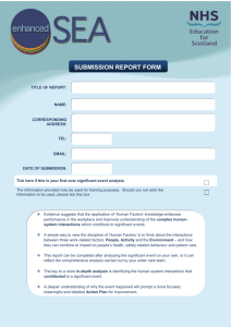 Enhanced SEA Submission Form