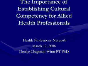leadership and diversity - Health Professions Network