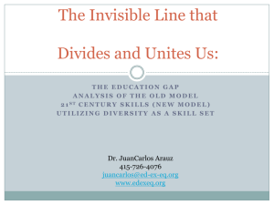 The Invisible Line that Divides and Unites Us: Diversity as a Skill Set