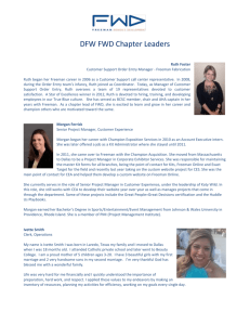 DFW Chapter Leader Bios FY16