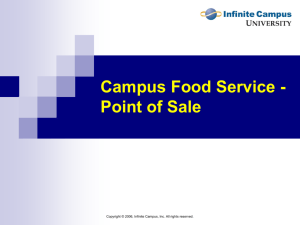 Campus Foodservice/Point of Sale