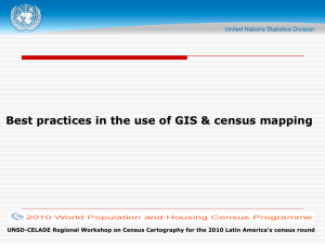 Best practices in the use of GIS & census mapping