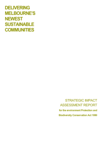 Strategic Impact Assessment Report for the Environment Protection
