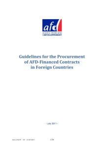 AFD_Procurement_Guidelines