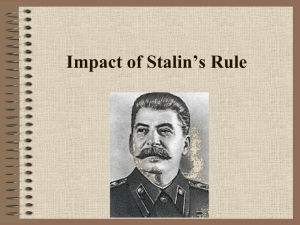 what's the Impact of Stalin's rule
