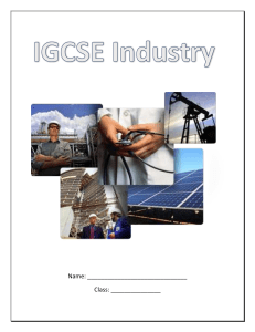 igcse industry work booklet