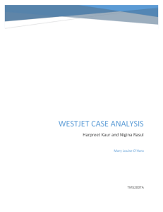 WestJet CAse analysis