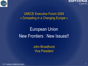 Cotecna Presentation - United Nations Economic Commission for Europe