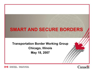 Smart & Secure Borders - Kathy Carroll, CBSA