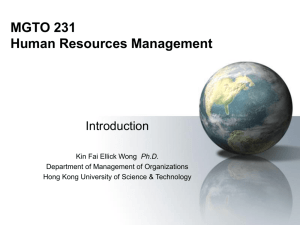 MGTO 0231 Human Resources Management