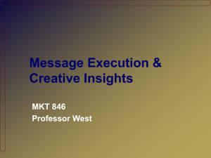 Message Execution & Creative Insights