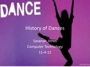 History of Dances