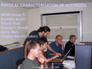 PHYSICAL CHARACTERIZATION OF ASTEROIDS NEON Group 5