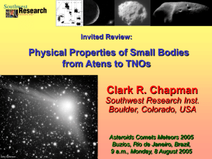 Small Bodies - Southwest Research Institute
