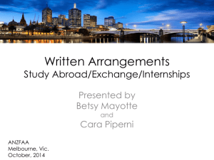 Session 15, part 2, Cara Study Abroad, Exchange (pptx 627kb)