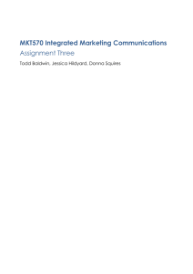 MKT570 Integrated Marketing Communications