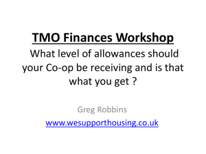 TMO Finances Workshop