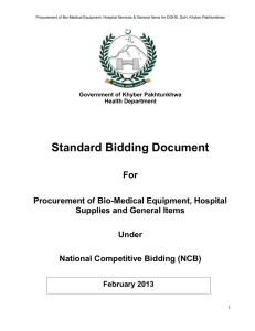 The Bidding Documents